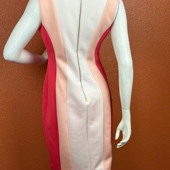 Calvin Klein Elegant Colorblock Sleeveless Sheath Dress Size 10 E54 - Picture 7 of 16